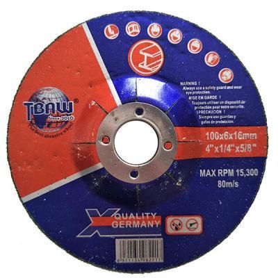 Hot Sale 100X6X16mm 4inch 3nets 2papers Cut Cff Disc Grinding Wheel Specification for Metal
