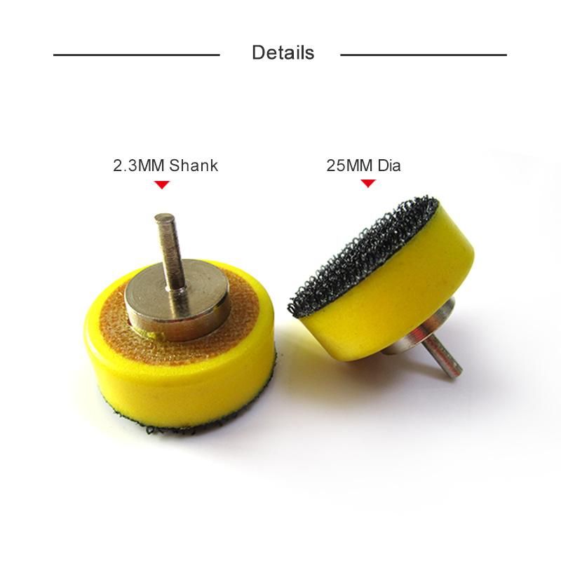 1 Inch 25mm 2.35mm Shank Hook & Loop Backup Sanding Pad for Electric Drills Power Tools Accessories