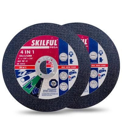 Pegatec 105X1X16mm Cutting Disc 4in1 Sanding Resin Cut off Wheel