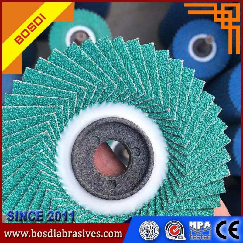 Flexible Flap Disc/Disk/Wheel, Excellent Heat Dispersion and High Efficiency