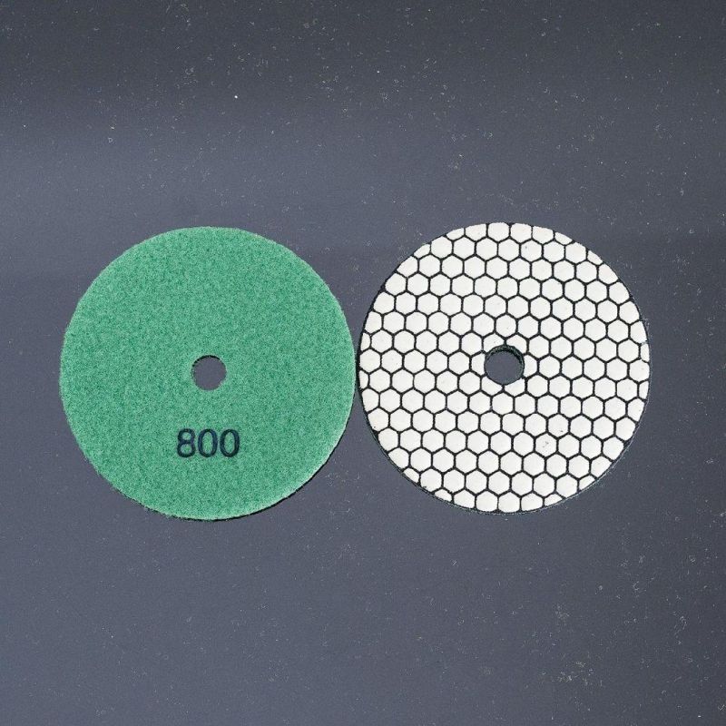 Qifeng 5 Inch Diamond Resin Dry Polishing Pad for Granite&Marble
