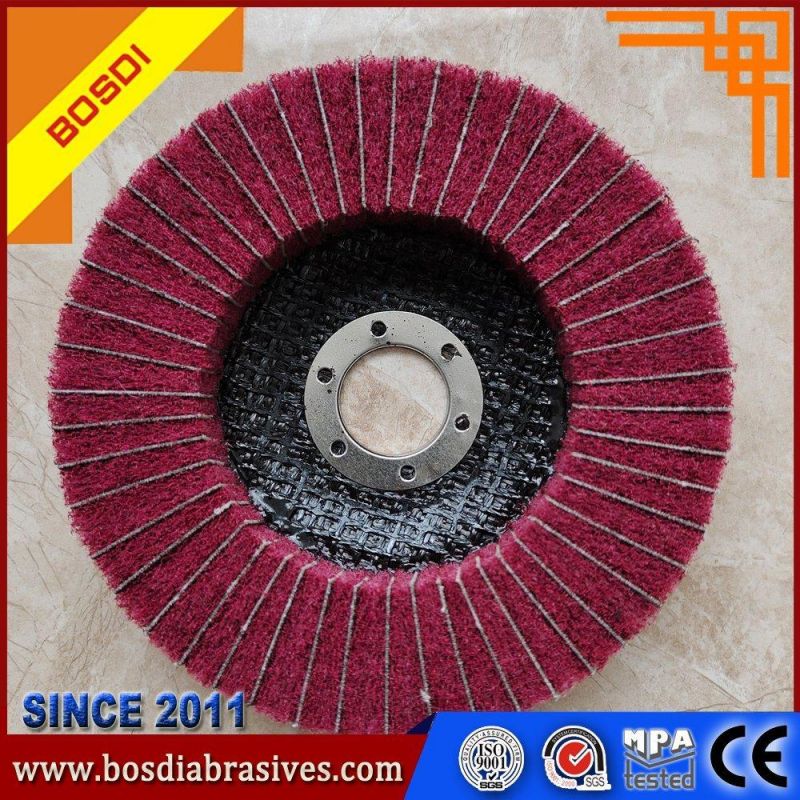 5" Inch Non Woven Upright Flap Wheel for Polishing Tainless Steel