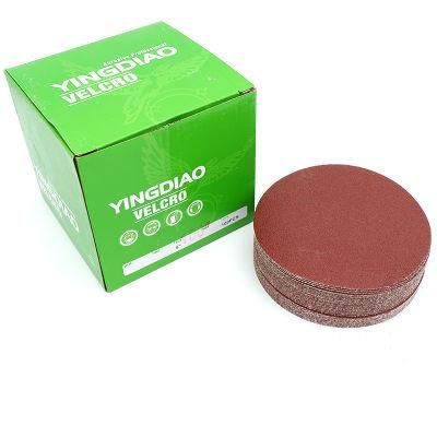 4/4.5/5/6/7/9 Velcro Hook and Loop Red Sanding Disc