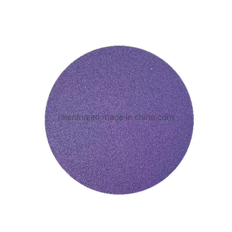 Wholesale 6" Self Adhesive Abrasive Paper Purple Ceramic Sandpaper Abrasive Sanding Disc 150mm for Dry Wall