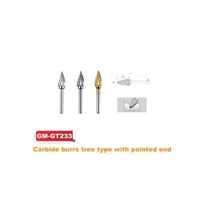 Carbide Burrs Tree Type with Pointed End (GM-GT233)