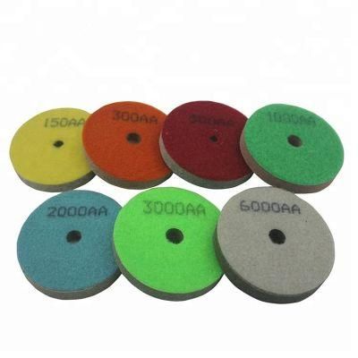 3 Inch 4 Inch Abrasive Polishing Tools Diamond Flexible Wet Polishing Disc Sponge Polishing Pad for Granite Marble Floor