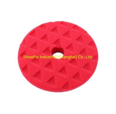Red Color High Density Foam Buffing Pad Dual Action Foam Car Polishing Sponge Pad