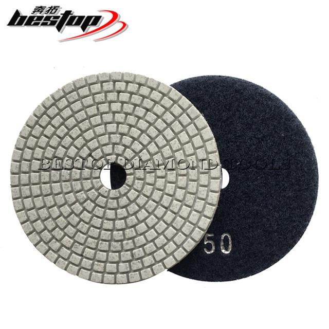 Diamond Resin Dry/Wet Flexible Polishing Pad for Granite/Marble/Concrete/Engineer Stone/Quartz