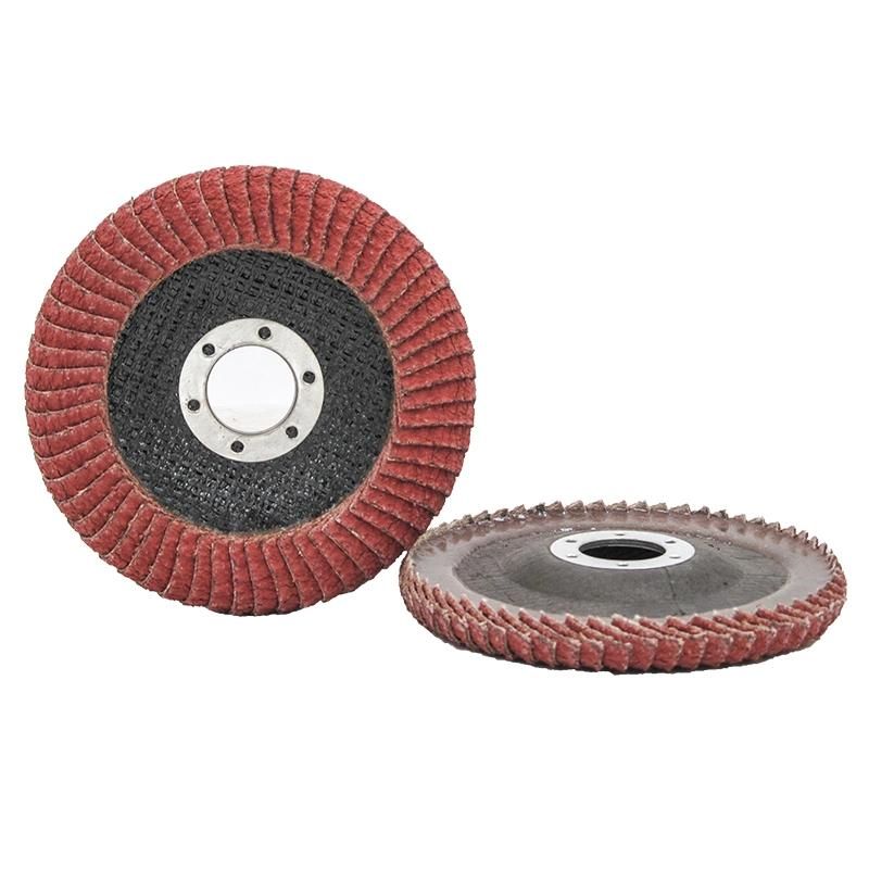 Half-Curved Flap Disc with Vsm Ceramic Cloth Polsihing R Angle