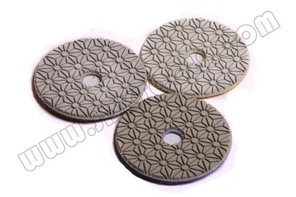 4 Inch Diamond Resin 3 Step Polishing Pads for Granite