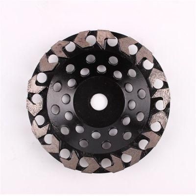 7 Inch D180mm 18 Arrow Segments Diamond Grinding Cup Wheel Disc for Angle Grinder Diamond Grinding Plates for Concrete Terrazzo Floor