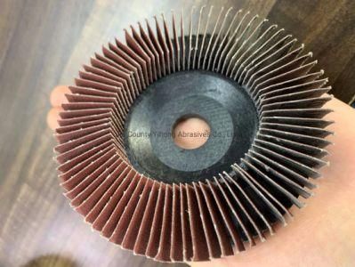 Yihong 100X16mm Aluminum Oxide Vertical Flap Disc for Car Workpiece Polishing and Grinding