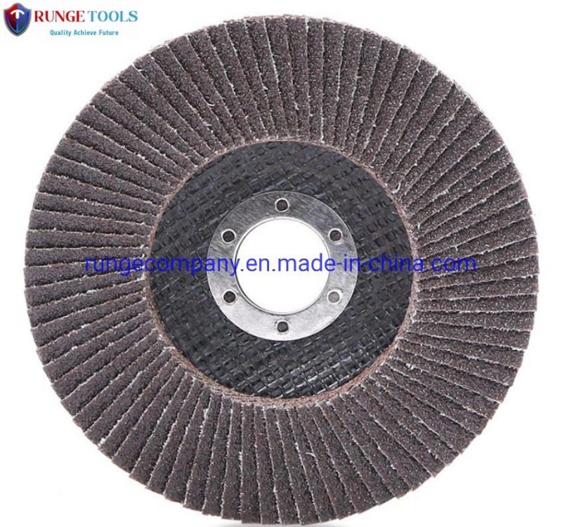 5" Inch Electric Tools Parts Zirconia 40grit Abrasive Grinding Wheels Flap Disc for Stainless Steel