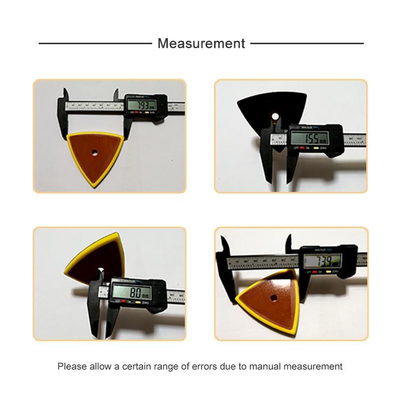 Triangle Backup Sanding Pad with Center Hole 80*80*80mm Sander Backing Pad for Grinding & Polishing