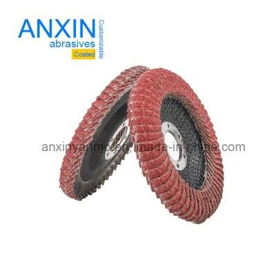 Half-Curved Flap Disc with Vsm Ceramic Cloth Polsihing R Angle