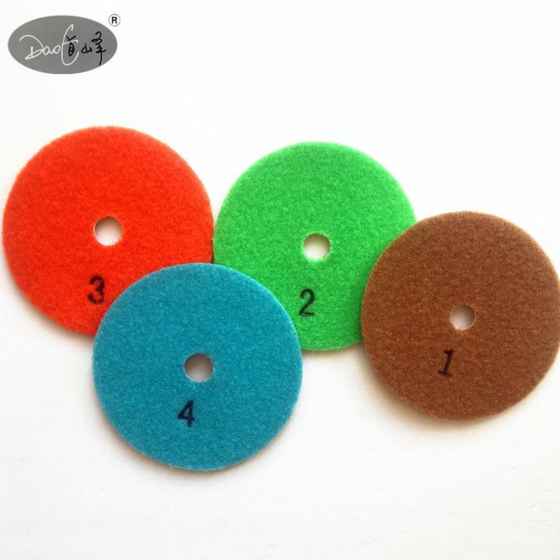 Daofeng 6inch 150mm 3 Step Wet Polishing Pad