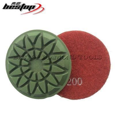 3&quot; Flower Type Diamond Floor Wet Concrete Abrasive Pads